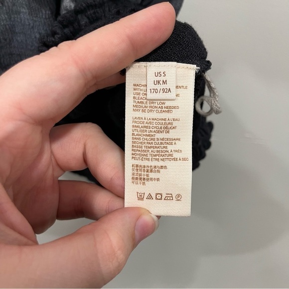 Free People Cora Lee Ombre Ruffle Trim Off The Shoulder Top Size Small - Picture 5 of 9